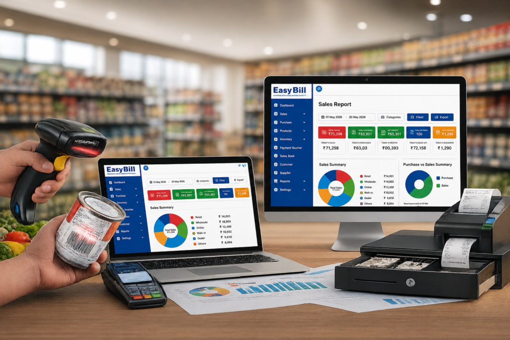 barcode billing & pos ready