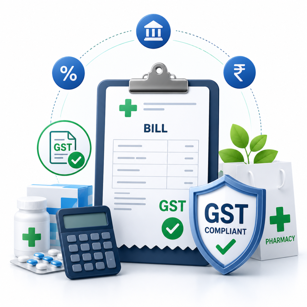 pharmacy billing compliant to gst